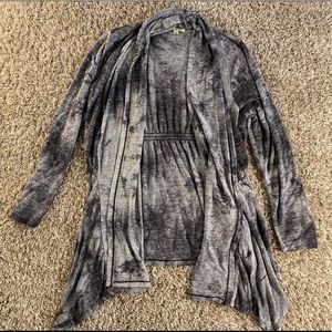 Marbled Long Cardigan